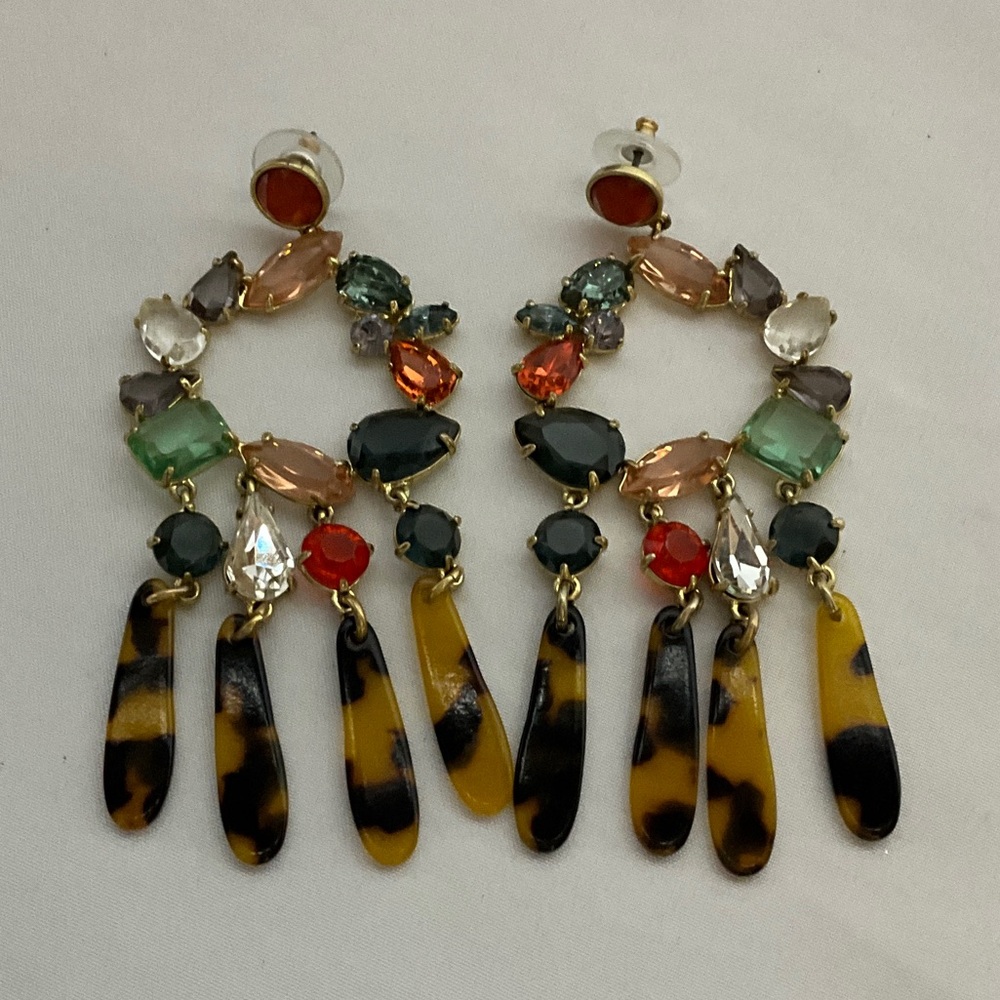 Elegant Multicolor Gemstone Earrings